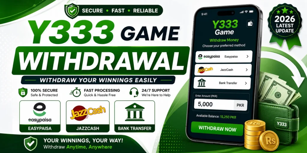 Y333 Game Withdrawal